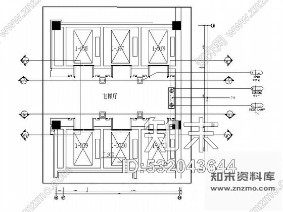 施工图江苏某度假酒店电梯间装修图施工图下载【ID:532043644】