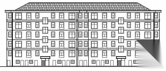 [湖北潜江市]某五层住宅楼建筑施工图施工图下载【ID:149843144】