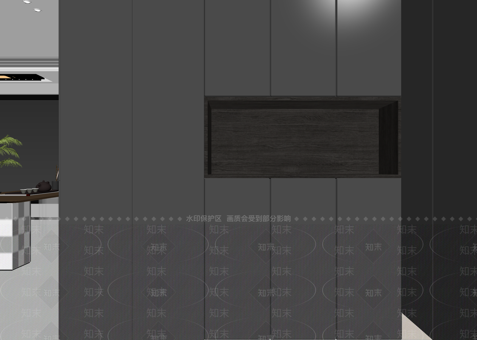 现代茶室3D模型下载【ID:1214810428】