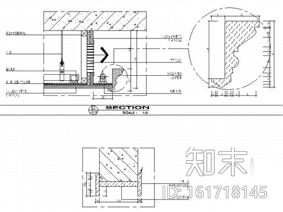 [江苏]豪华居住区尊贵简欧风格别墅装修室内设计施工图（...cad施工图下载【ID:161718145】