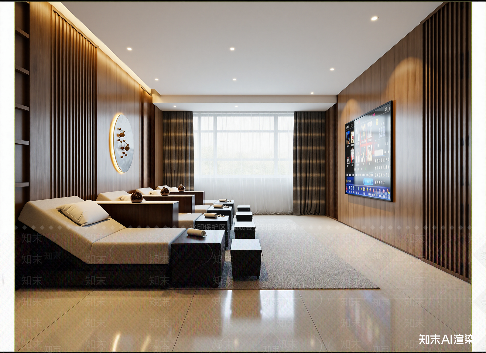 新中式美容院3D模型下载【ID:1214132727】
