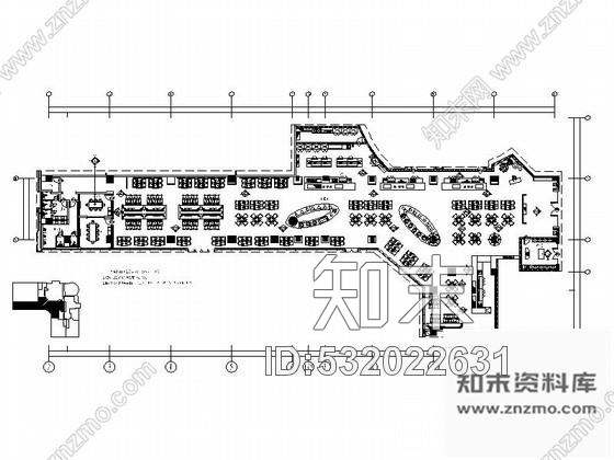 施工图江苏五星级大饭店西餐厅装修设计CAD施工图含效果施工图下载【ID:532022631】