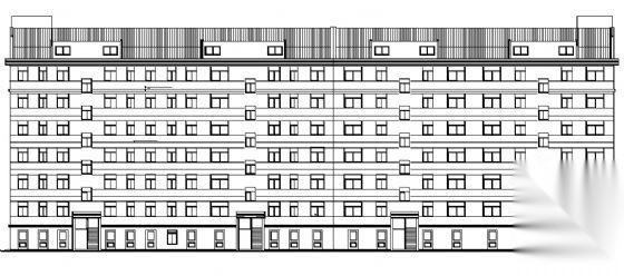 某六层住宅宿舍建筑施工图cad施工图下载【ID:149572192】