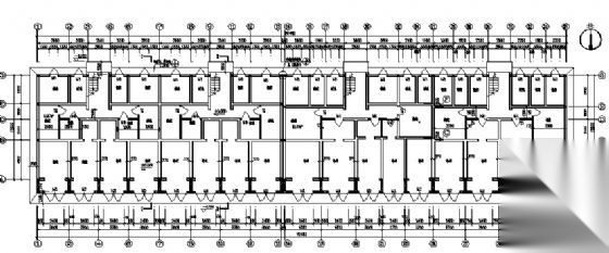 某六层住宅宿舍建筑施工图cad施工图下载【ID:149572192】