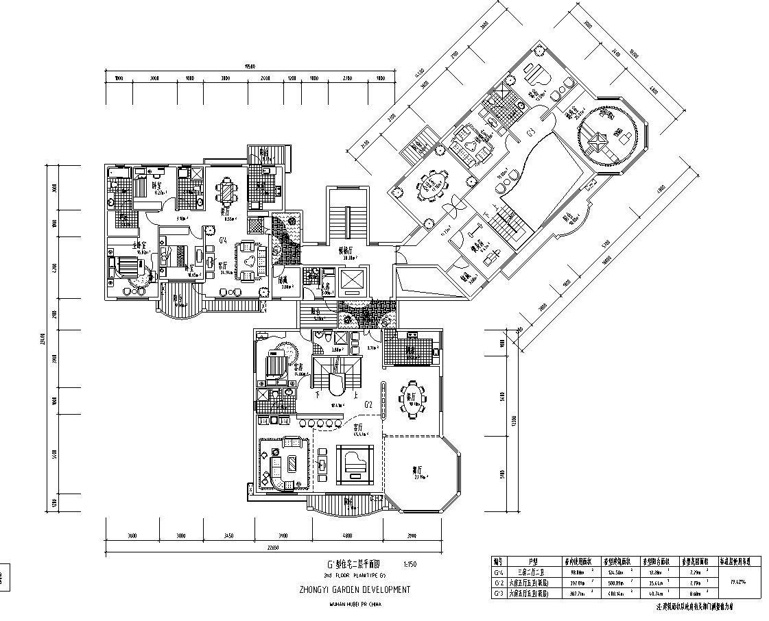 [湖北]武汉中一花园建筑施工图设计cad施工图下载【ID:167379130】