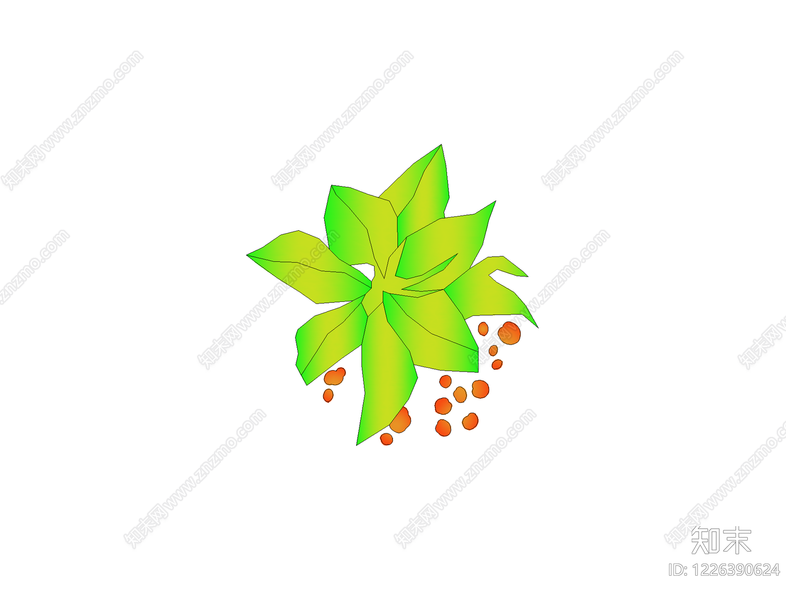 灌木种植CAD图纸