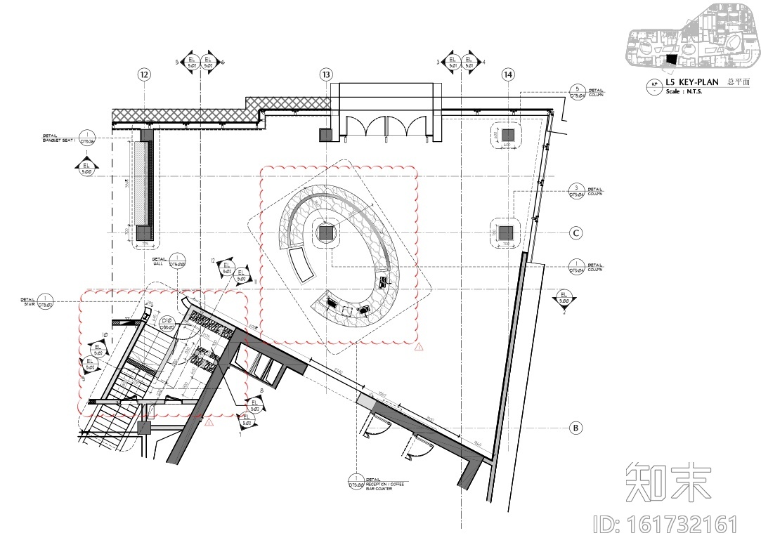 [浙江]杭州宝龙艺术酒店施工图+实景拍摄cad施工图下载【ID:161732161】