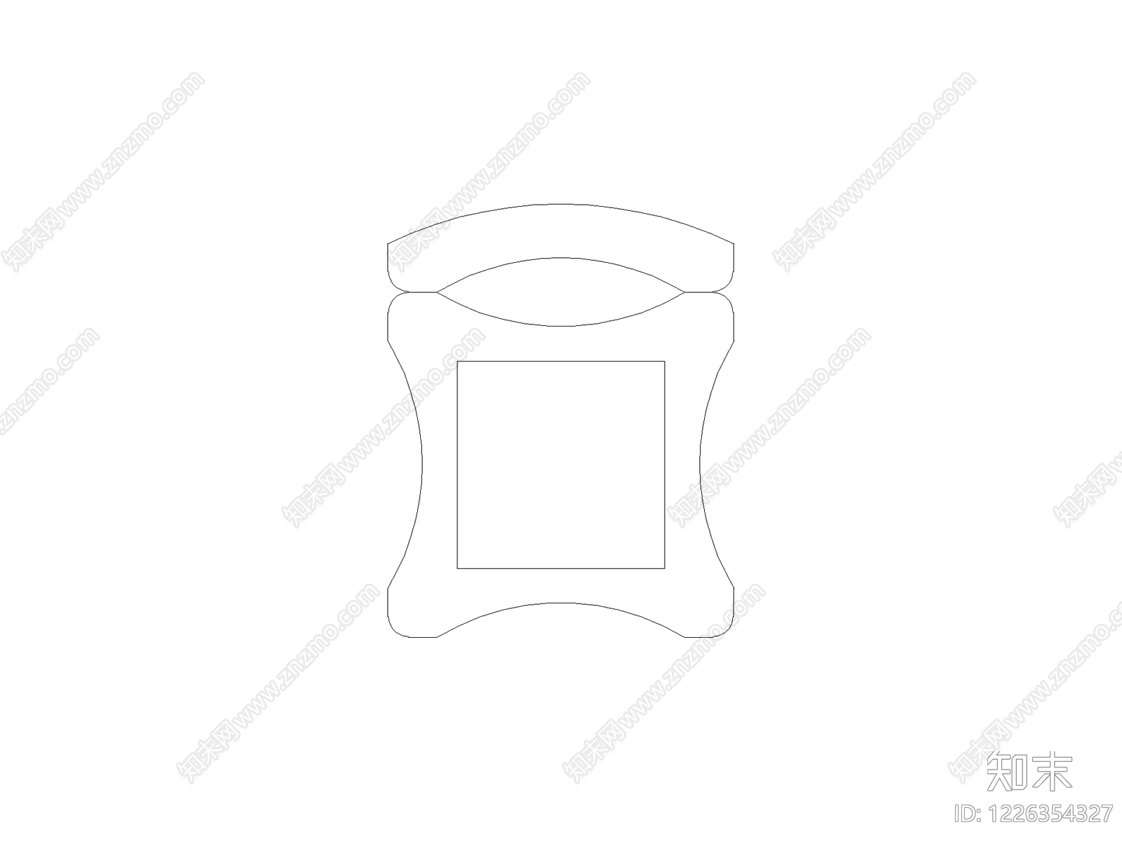 现代椅子CAD图纸
