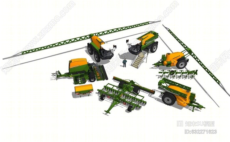 农业机械设备SU模型下载【ID:632271623】