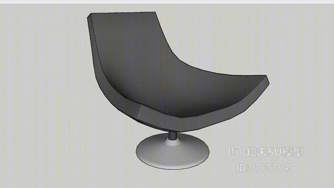 蛋壳椅SU模型下载【ID:97657045】