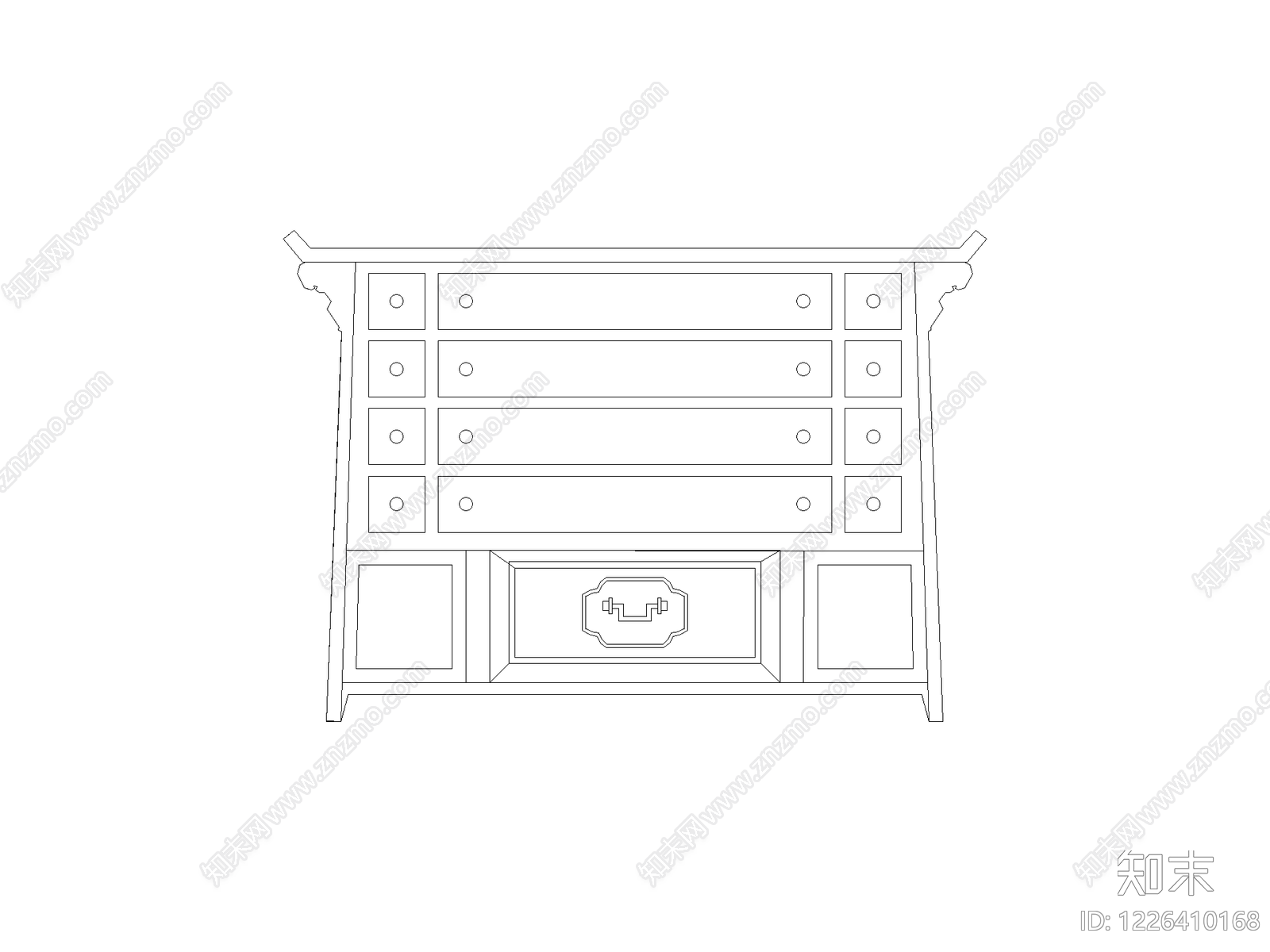 柜子平立面cad施工图下载【ID:1226410168】