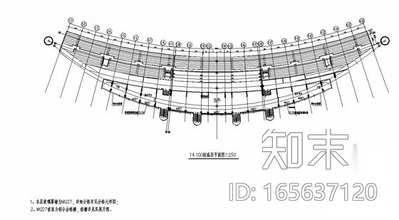 四川某现代五项赛事中心体育场幕墙设计图cad施工图下载【ID:165637120】