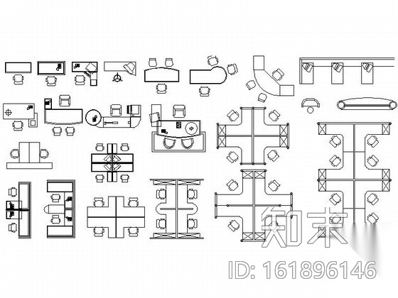 全套常用家居CAD图块下载cad施工图下载【ID:161896146】