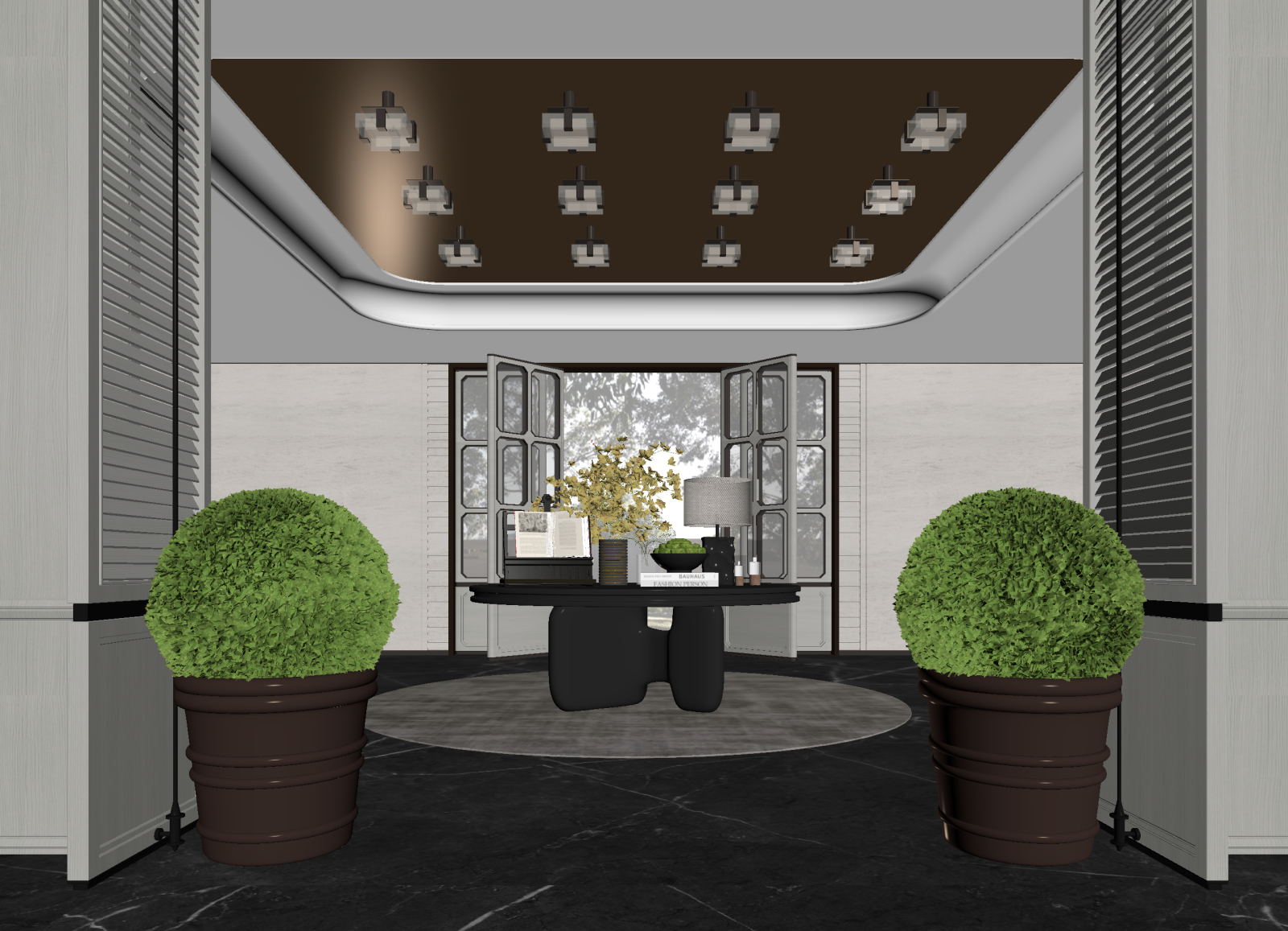 现代酒店大堂3D模型下载【ID:1214721678】