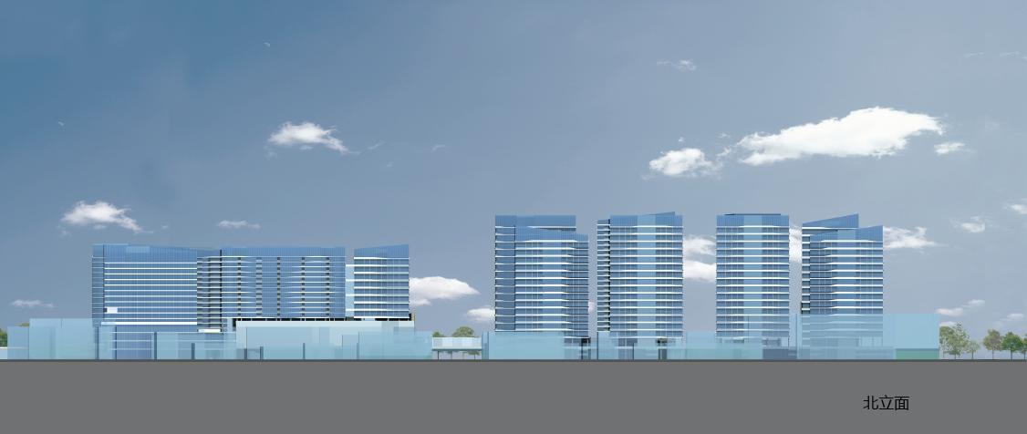 [深圳]高层横线线条立面城市综合体建筑设计方案文本cad施工图下载【ID:151738130】