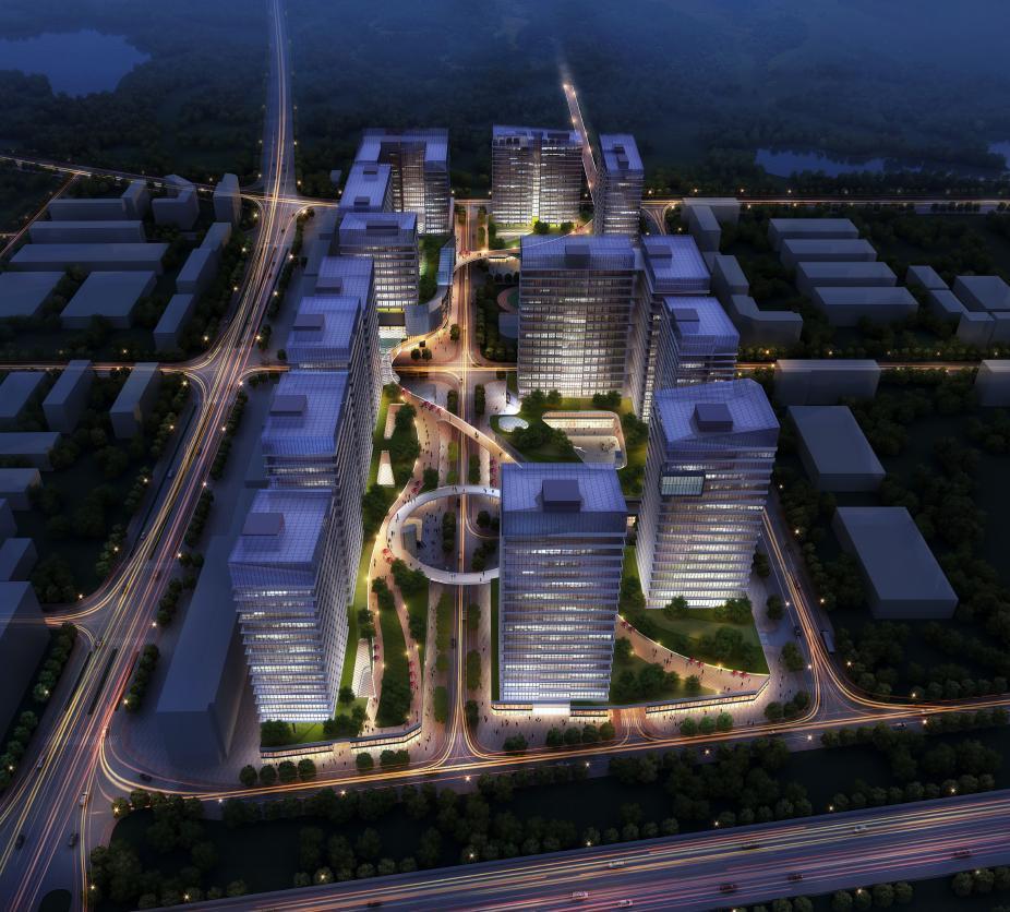 [深圳]高层横线线条立面城市综合体建筑设计方案文本cad施工图下载【ID:151738130】
