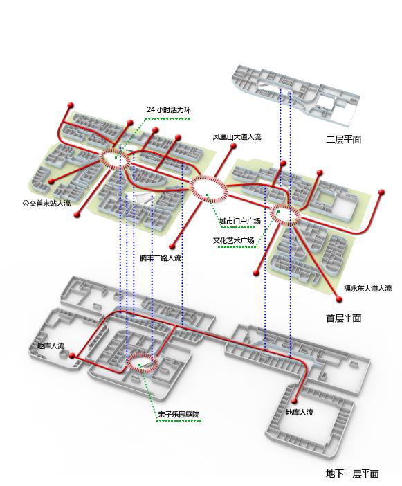 [深圳]高层横线线条立面城市综合体建筑设计方案文本cad施工图下载【ID:167513122】