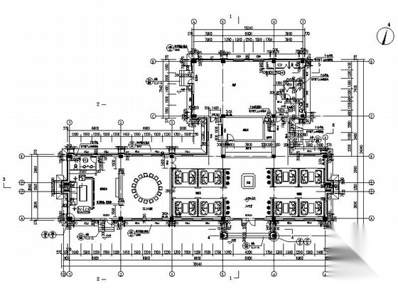 [辽宁]单层农家乐餐厅建筑施工图施工图下载【ID:165139103】