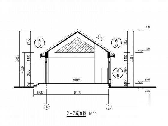 [辽宁]单层农家乐餐厅建筑施工图施工图下载【ID:165139103】