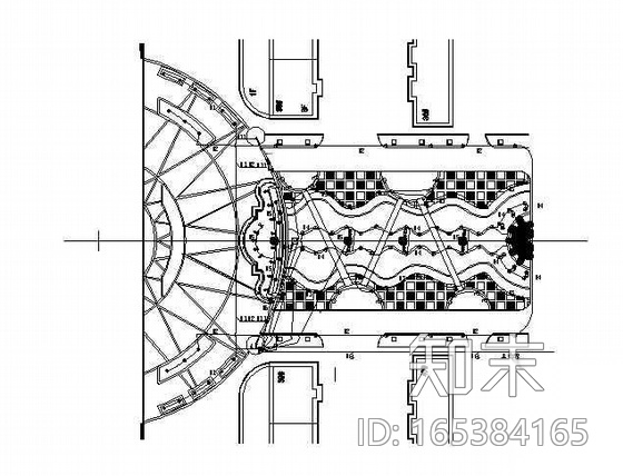 陕西某小区入口景观水电图cad施工图下载【ID:165384165】