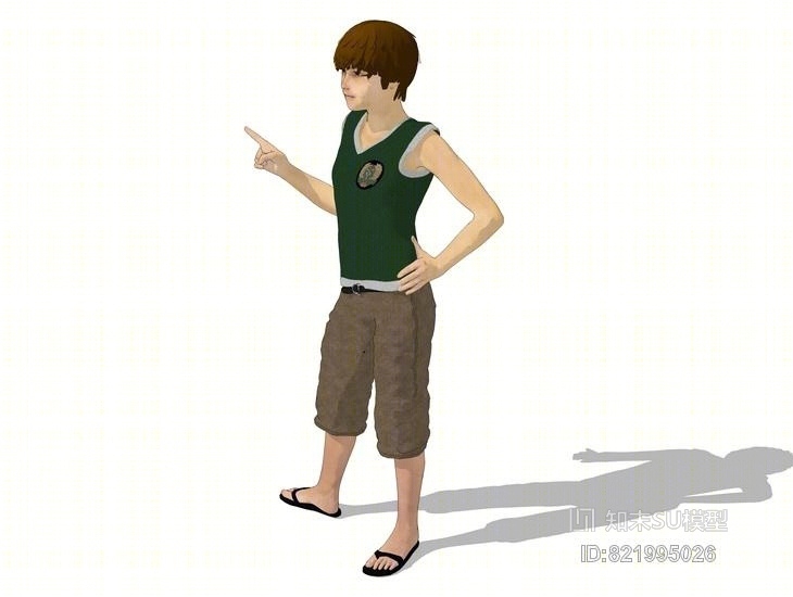 3D人物SU模型下载【ID:821995026】
