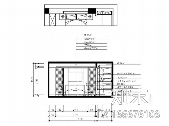 [江苏]都市后花园典雅新中式风格两居室装修施工图（含效...cad施工图下载【ID:166676108】
