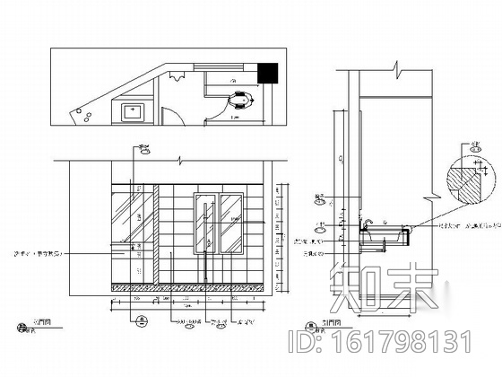 [佛山]花园小区招商办公室室内装修图cad施工图下载【ID:161798131】