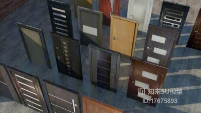 门组合SU模型下载【ID:17675893】