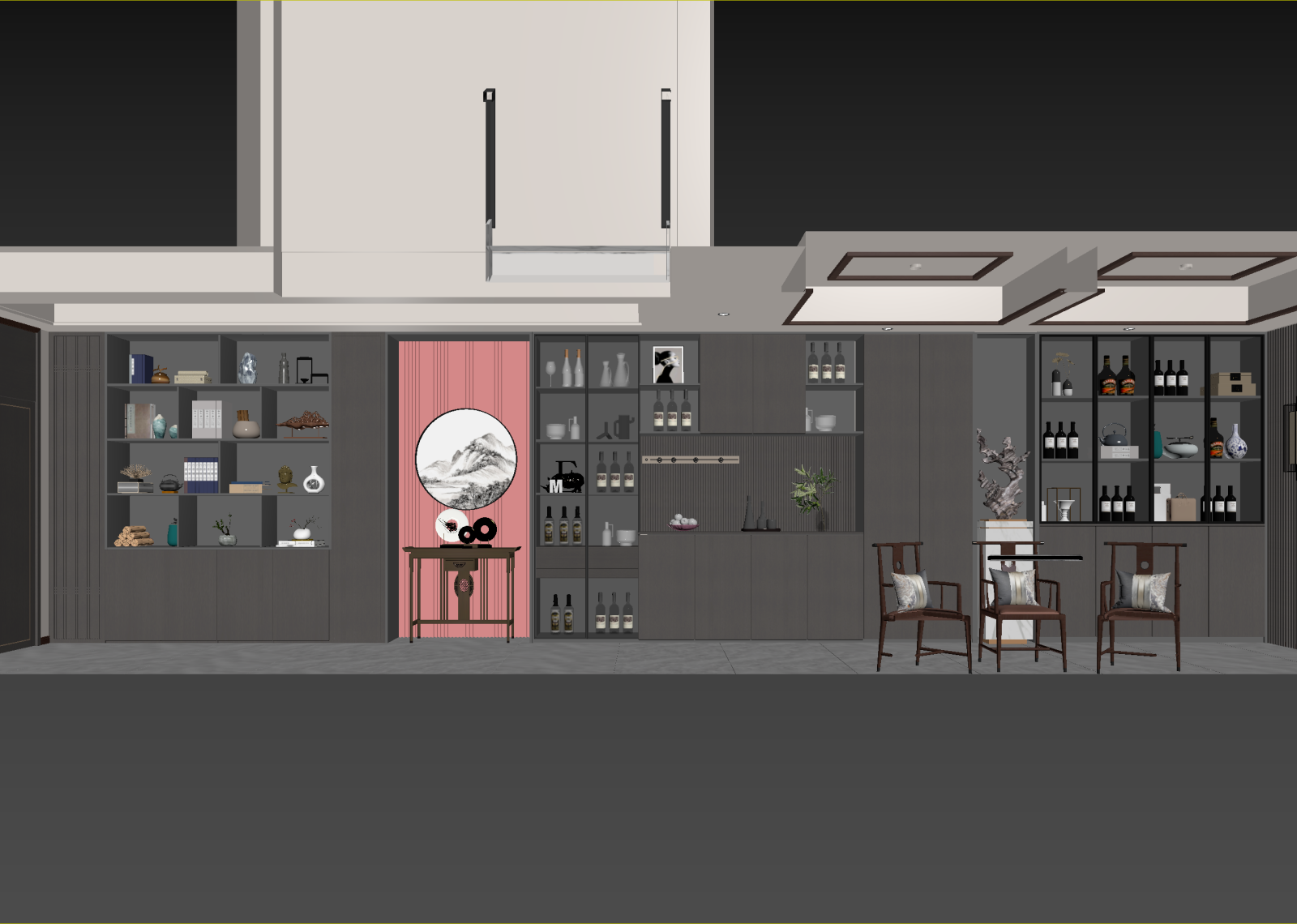 新中式酒馆3D模型下载【ID:1214448187】