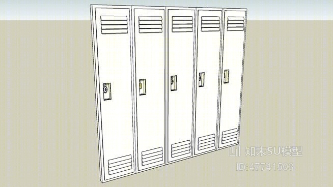衣柜SU模型下载【ID:47741503】