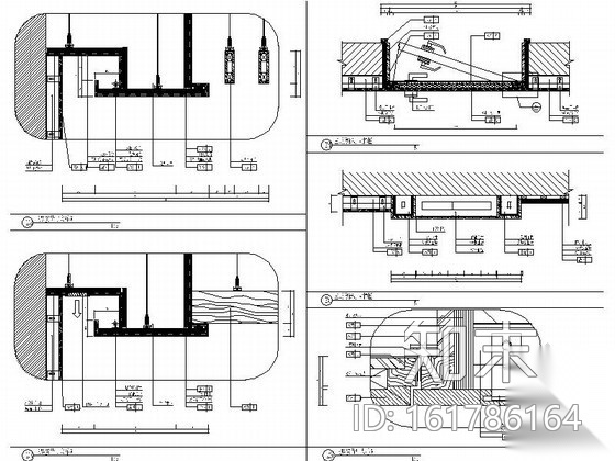 健身区接待室装饰装修图cad施工图下载【ID:161786164】