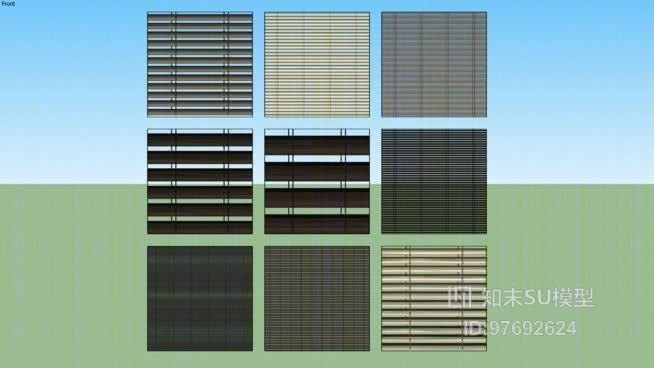 百叶窗SU模型下载【ID:97692624】