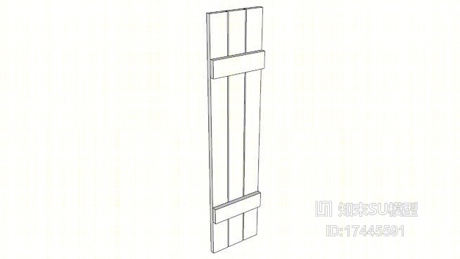 门板SU模型下载【ID:217990432】