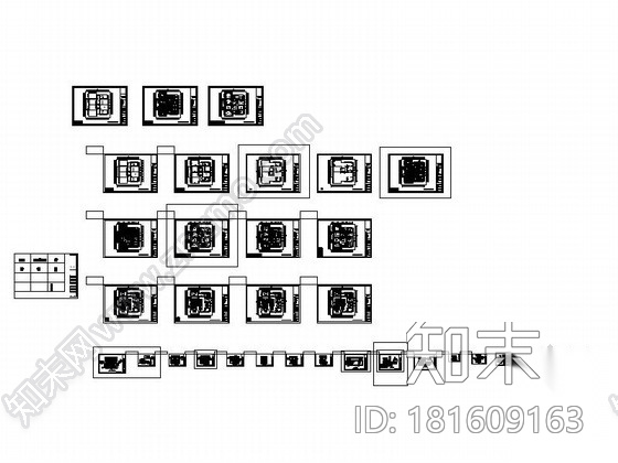 某高档奢华欧式五室两厅装修图cad施工图下载【ID:181609163】