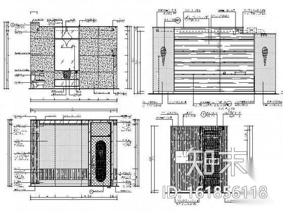 水疗会所按摩房装修图cad施工图下载【ID:161856118】