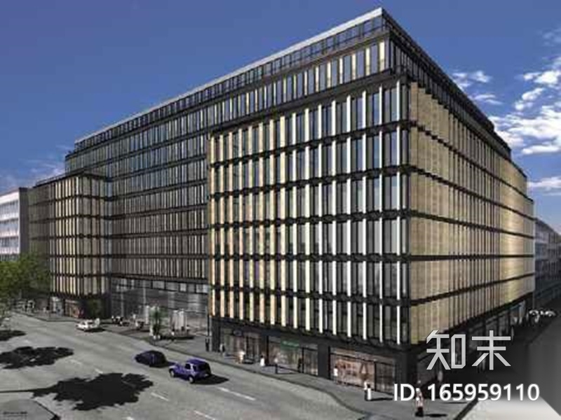 [江苏]大型服务中心幕墙结构施工图（石材、铝板、玻璃幕...cad施工图下载【ID:165959110】