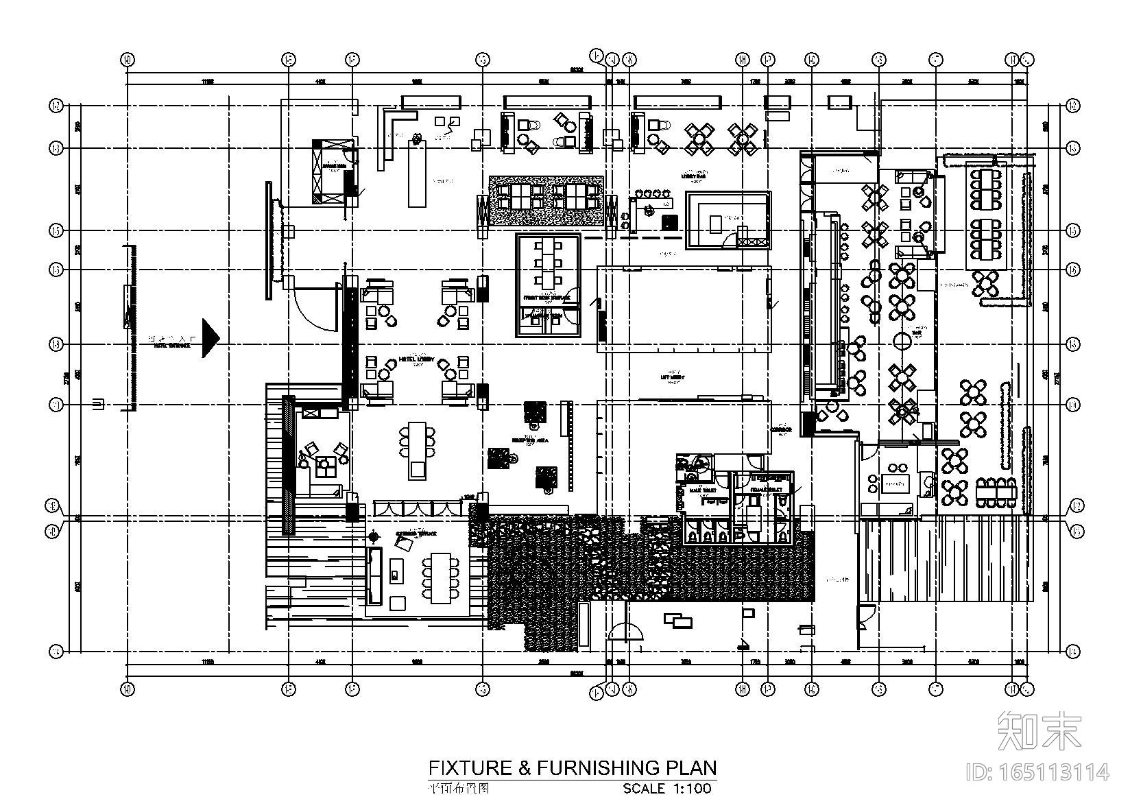 [福建]厦门希尔顿精选酒店施工图_附效果图cad施工图下载【ID:165113114】