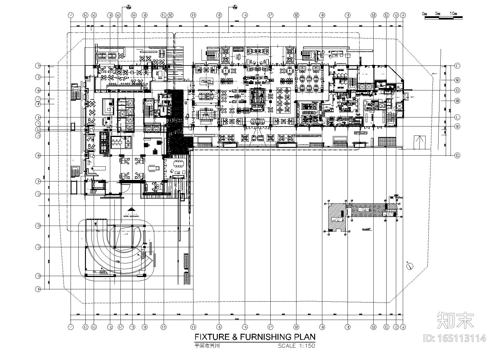 [福建]厦门希尔顿精选酒店施工图_附效果图cad施工图下载【ID:165113114】