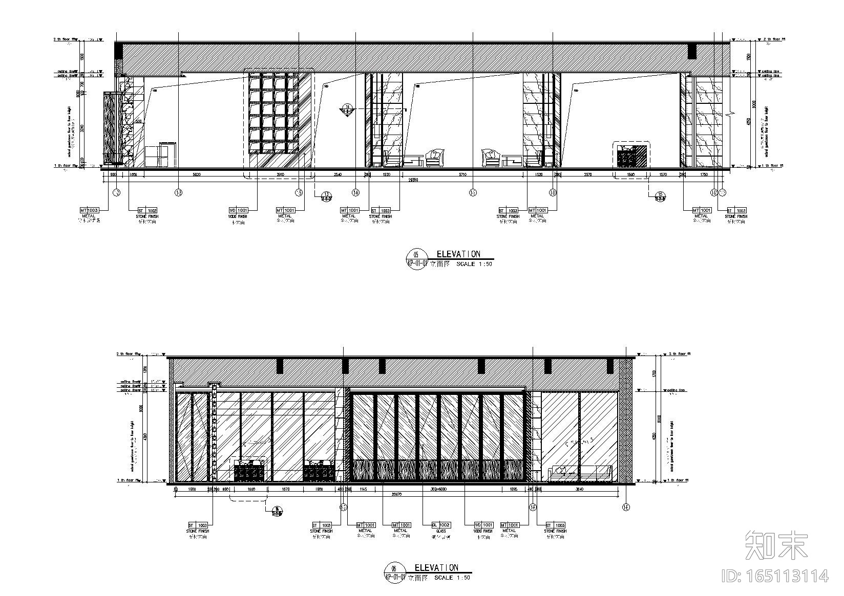 [福建]厦门希尔顿精选酒店施工图_附效果图cad施工图下载【ID:165113114】