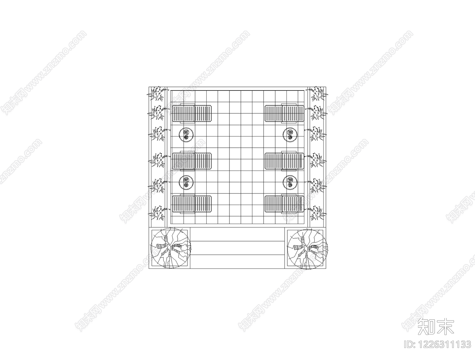桌子cad施工图下载【ID:1226311133】
