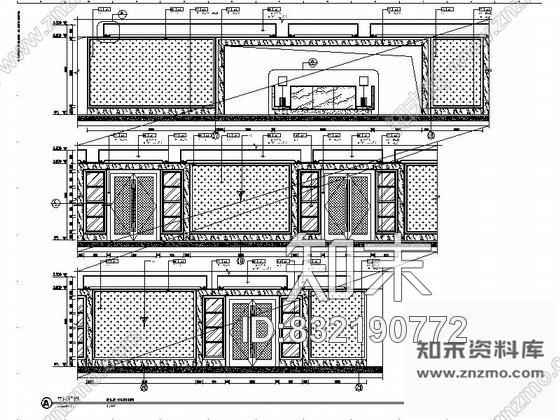图块/节点山东某大酒店走廊立面图施工图下载【ID:832190772】