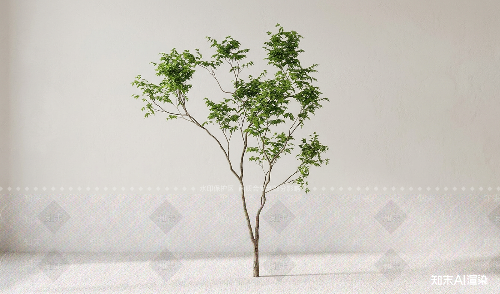 艺术绿植乔木3D模型下载【ID:1227425591】