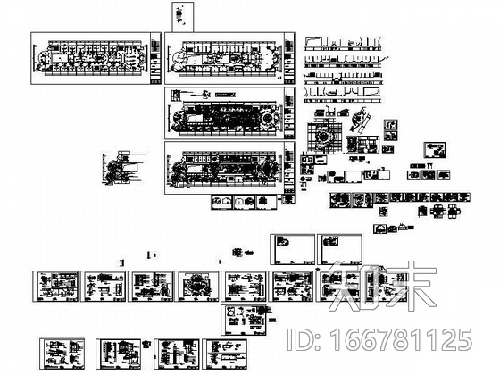 [深圳]某娱乐城装修图cad施工图下载【ID:166781125】