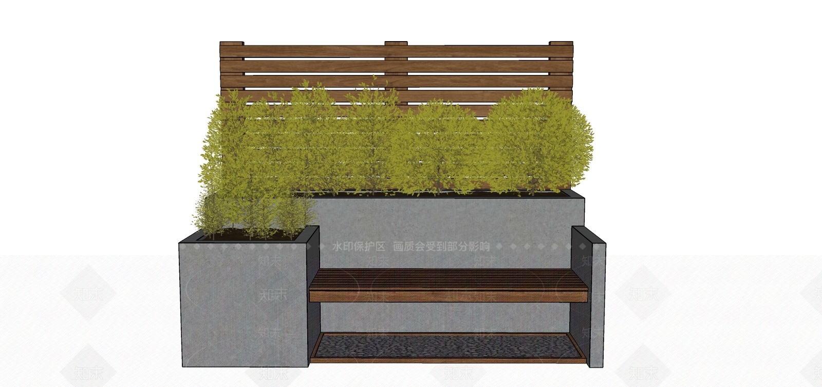 现代景观座椅SU模型下载【ID:1104707641】