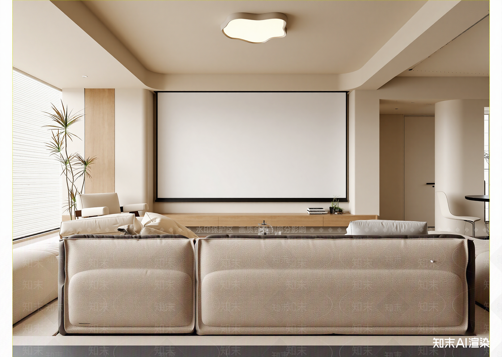 现代影音室3D模型下载【ID:1215089966】