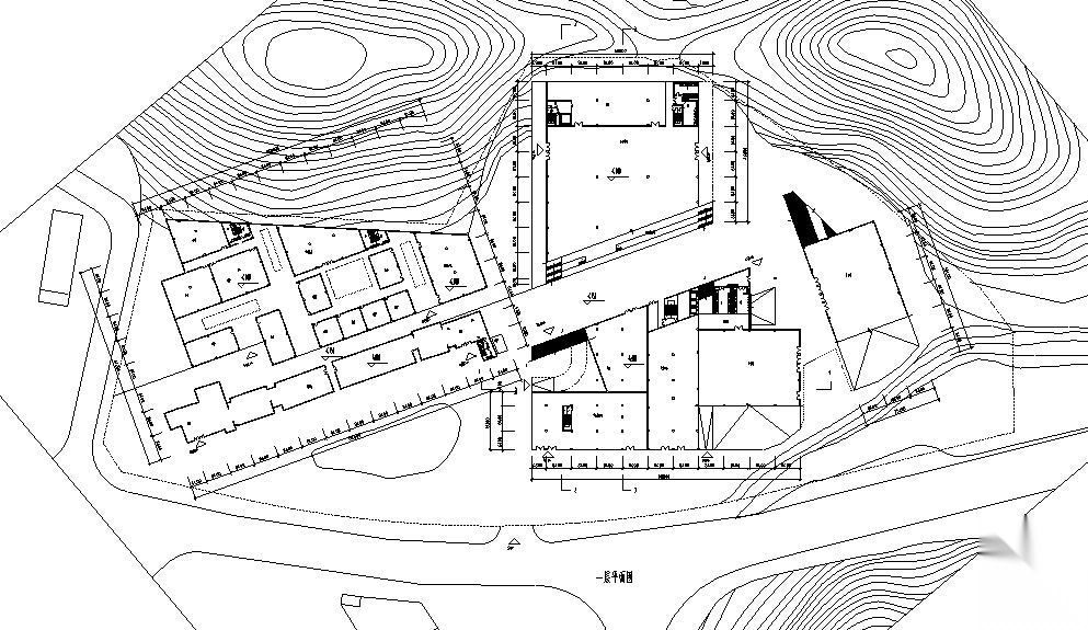 [深圳市]某版画基地美术馆（CAD+文本+效果图）cad施工图下载【ID:167398140】