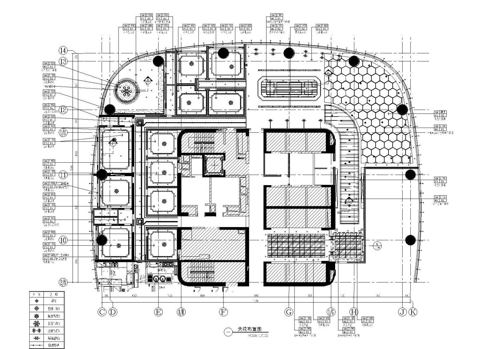 五月最新大型餐饮空间设计施工图cad施工图下载【ID:160712153】