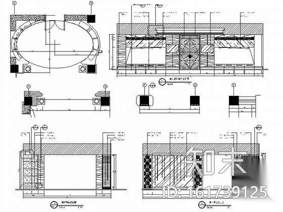 某国际购物中心售楼处室内装修图（含效果和实景）cad施工图下载【ID:161739125】