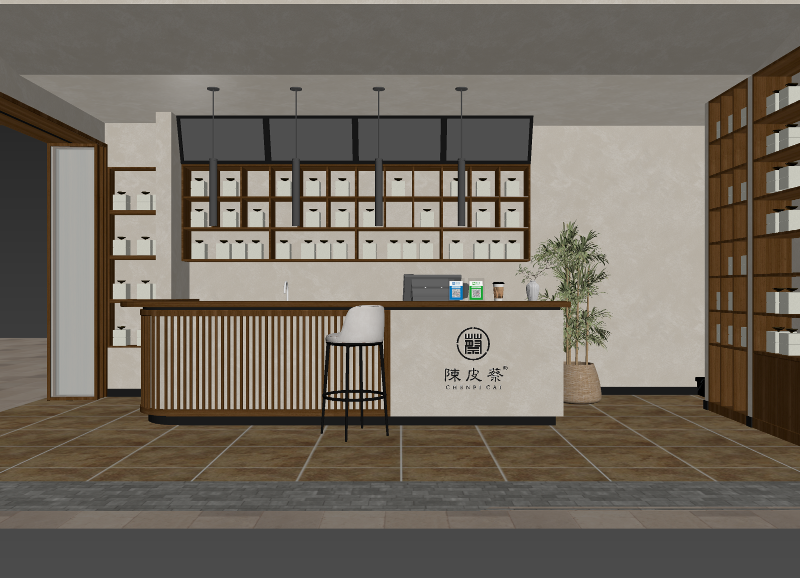 侘寂茶馆3D模型下载【ID:1215041752】
