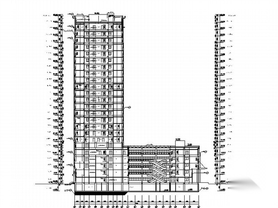 [东营]某人民医院二十三层综合病房楼建筑施工图施工图下载【ID:166805126】